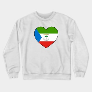 Heart - Equatorial Guinea _099 Crewneck Sweatshirt